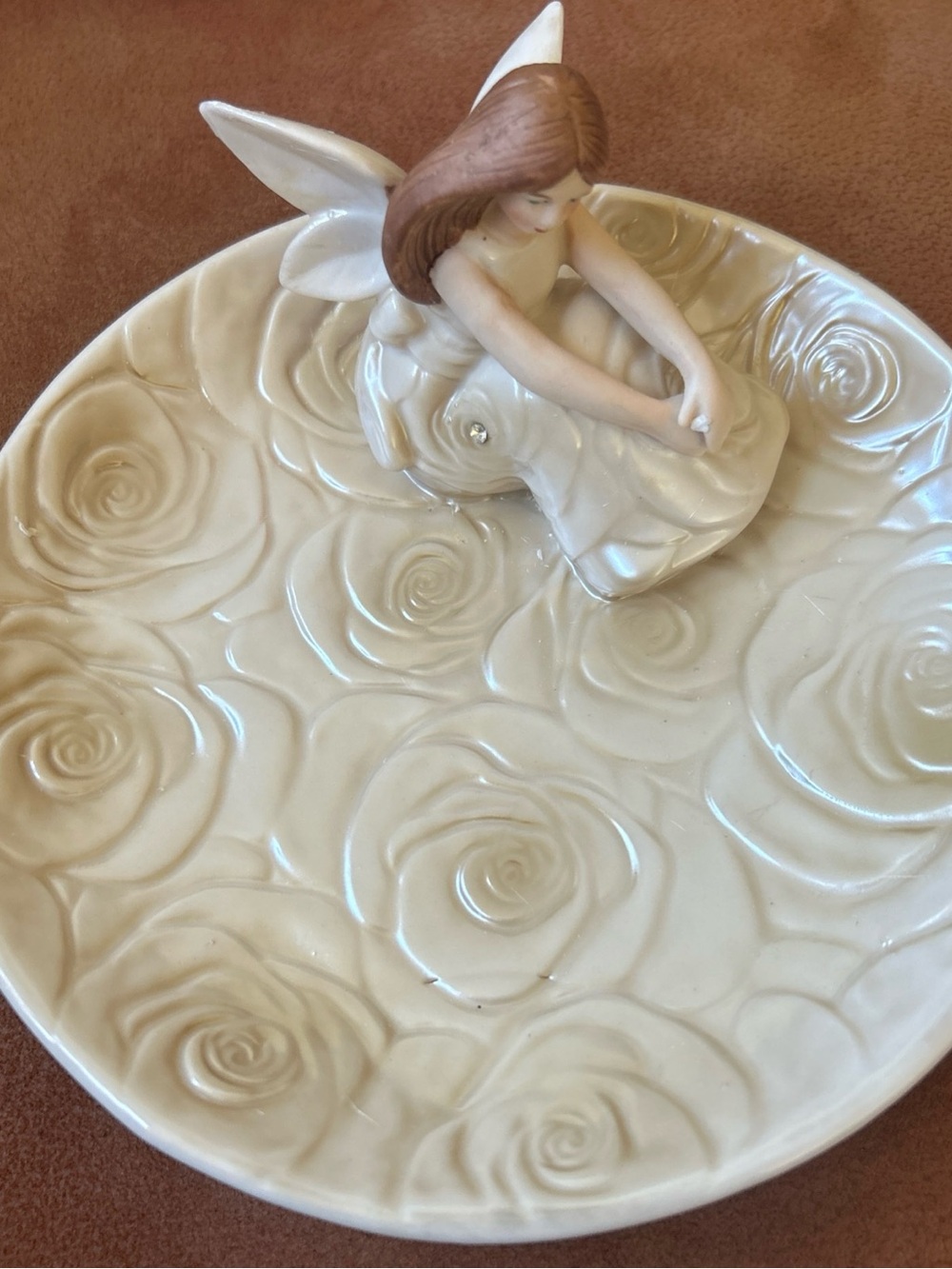 Rose Angel Porcelain Dish By Angelstar
- Decorative Home Art